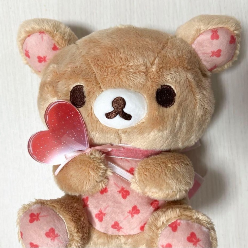 San-X Rilakkuma Lollipop Hearts Plush 🐻🧸🍭💕💕
